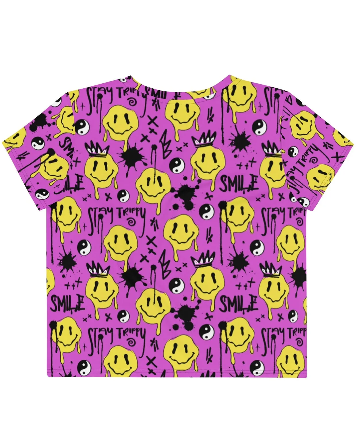 Smile Splatter Crop Tee