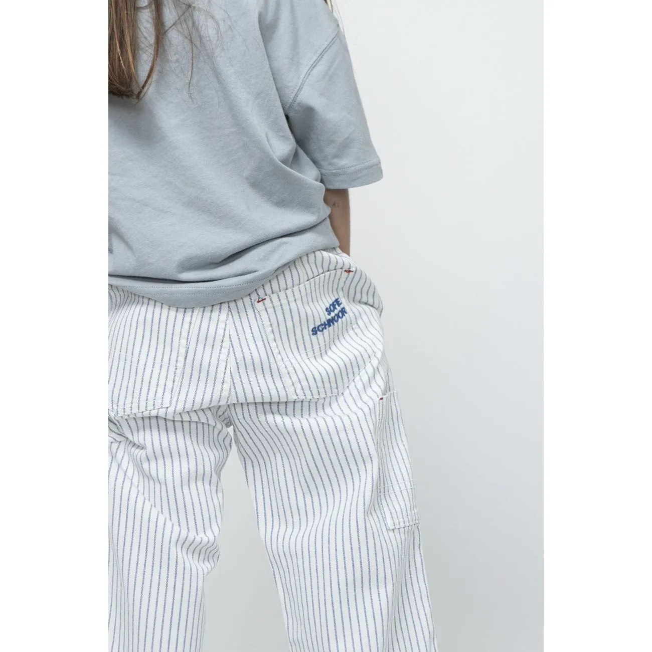 Sofie Schnoor Blue Striped Trousers