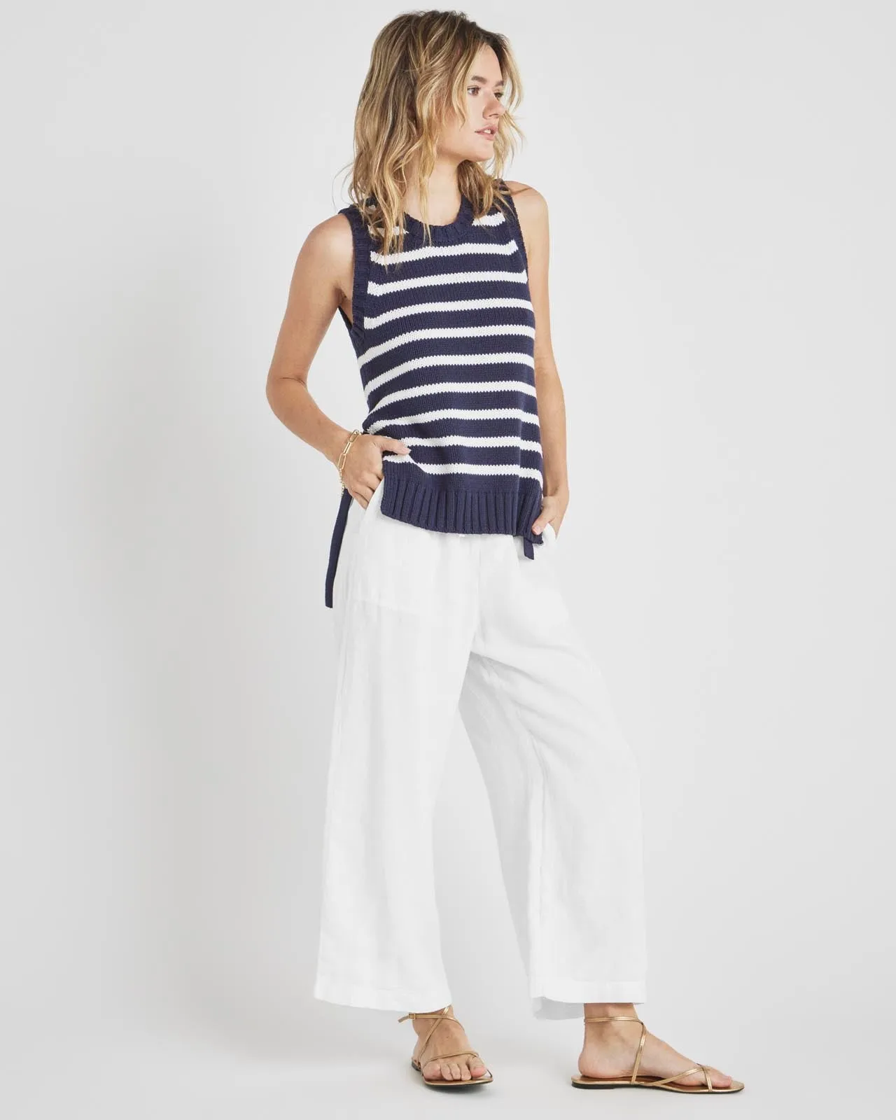 Stella Linen Crop Pant