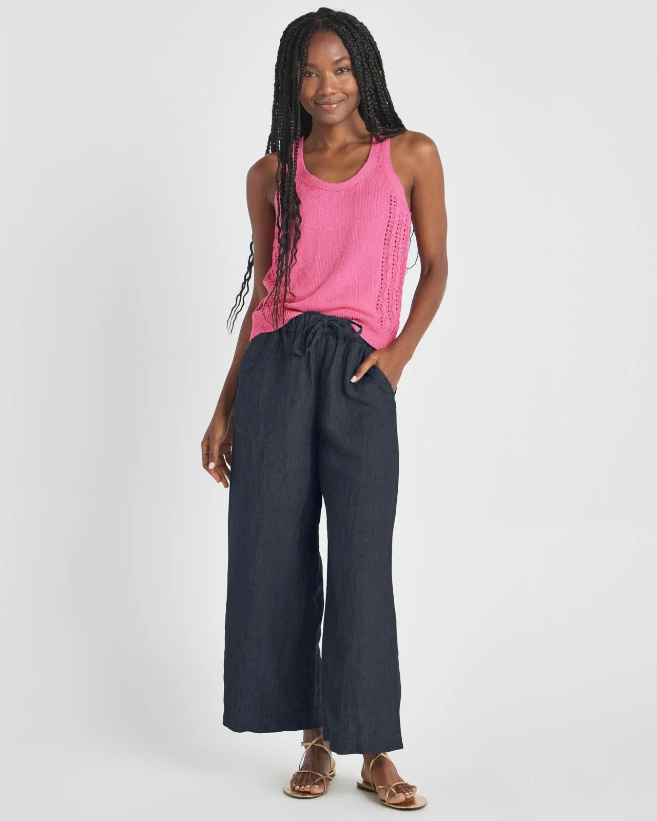 Stella Linen Crop Pant