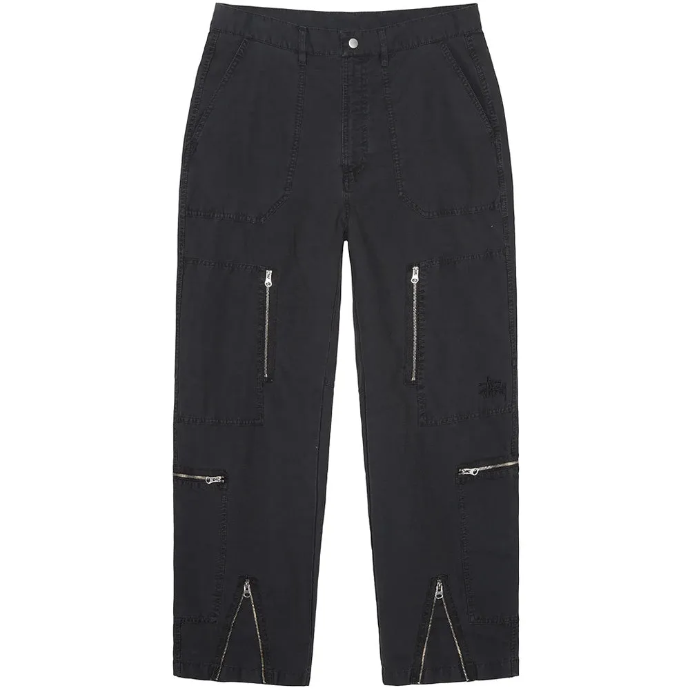 STSSY NYCO FLIGHT PANT // BLACK