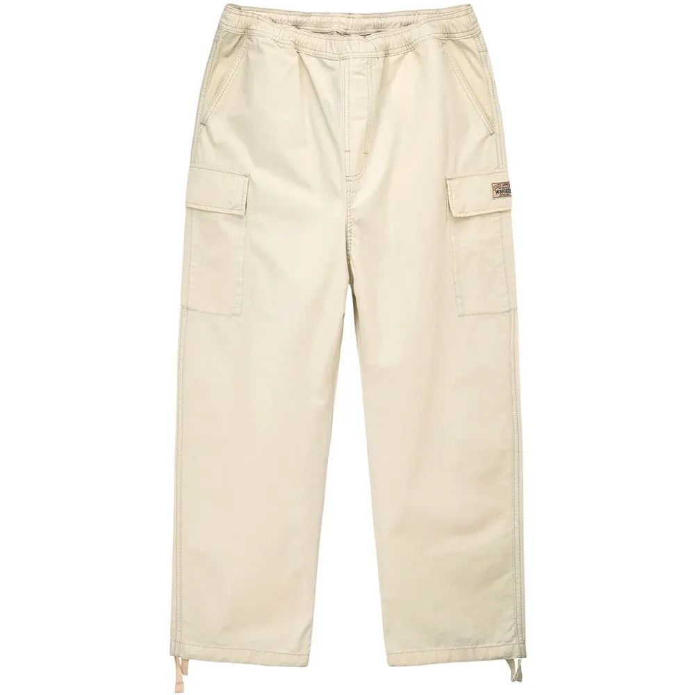 STSSY RIPSTOP CARGO BEACH PANT // CREAM