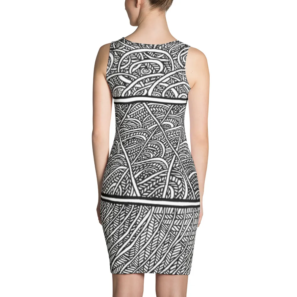 Sublimation Cut & Sew Dress Barton Springs Layers