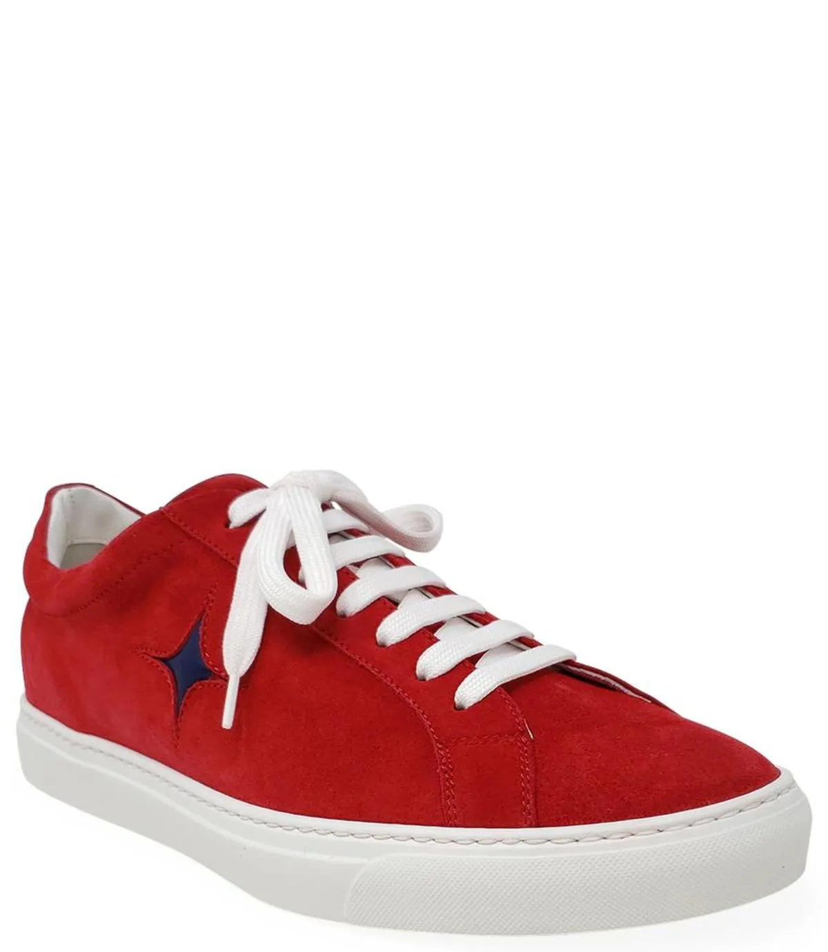 Suede Sirius Star Mens Sneaker - Red