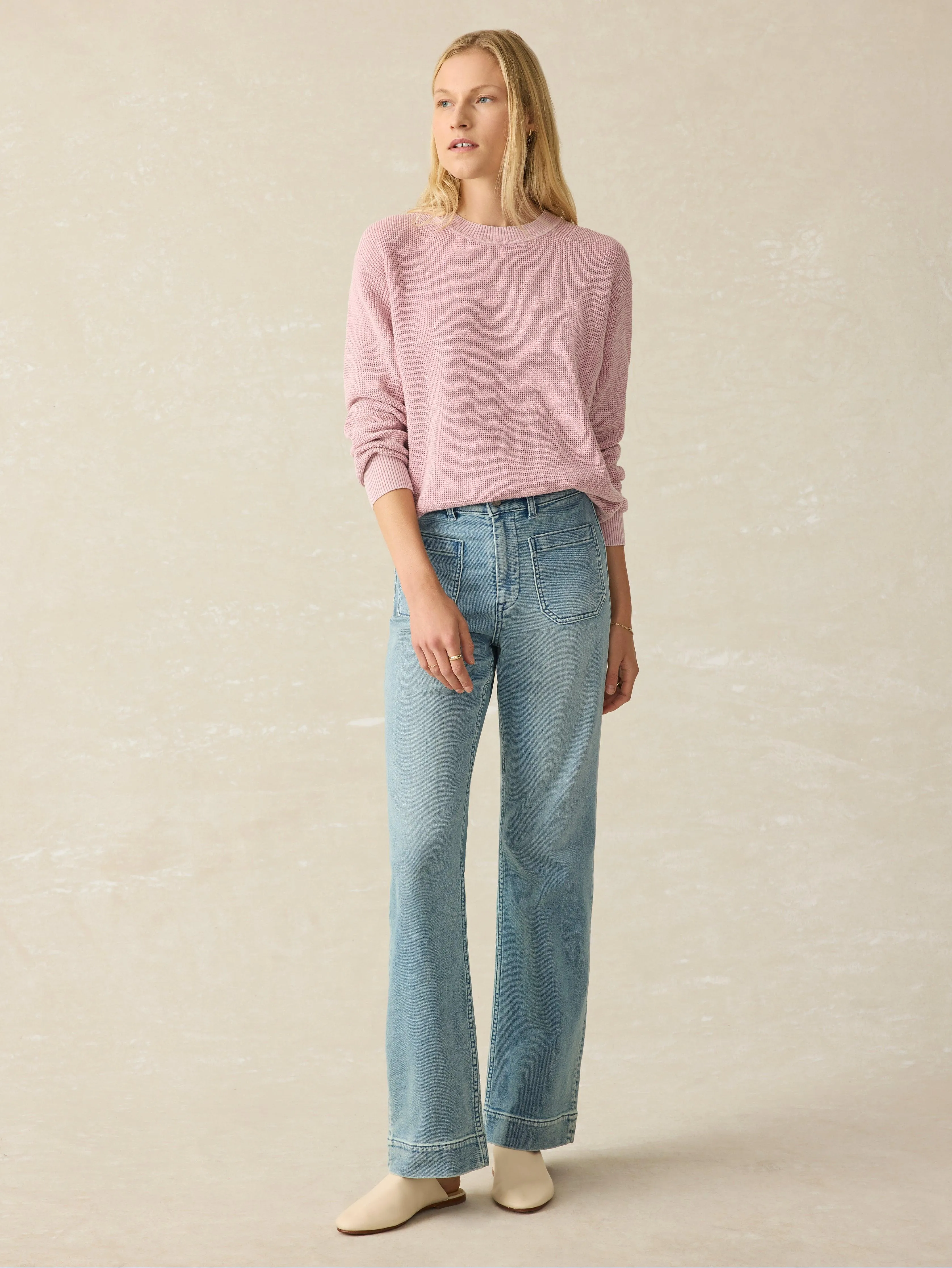 Sunwashed Relaxed Sweater - Zephyr