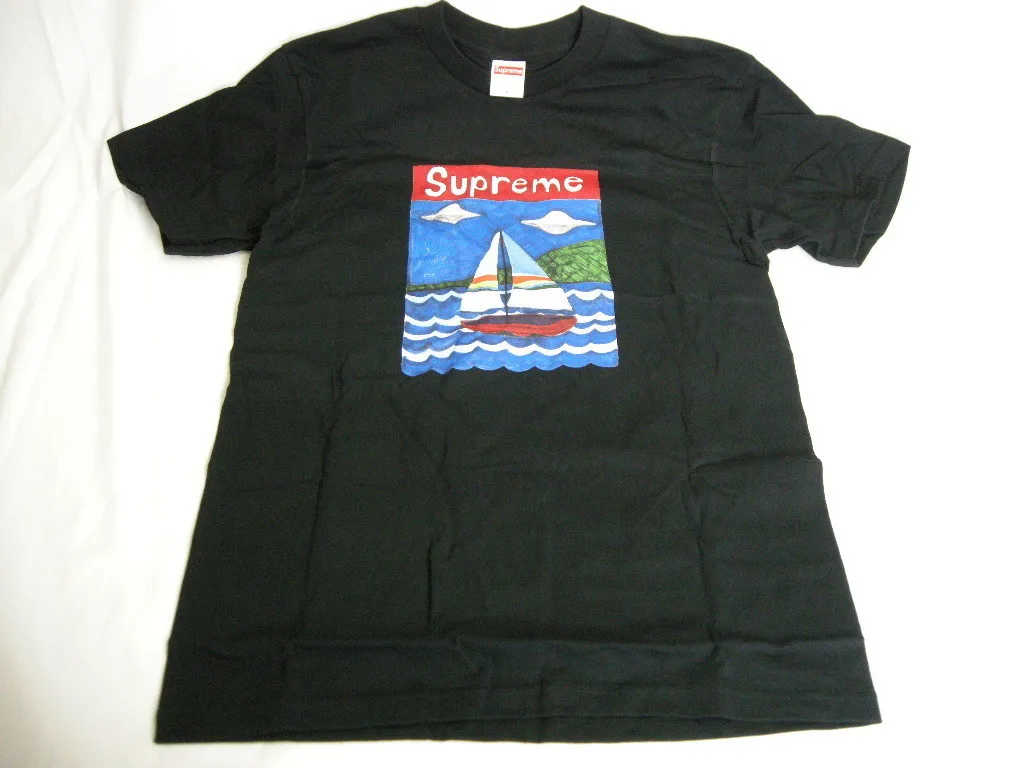 Supreme  |20SS◆Supreme◆Size S◆Sailboat Tee Short-sleeved T-Shirt Black