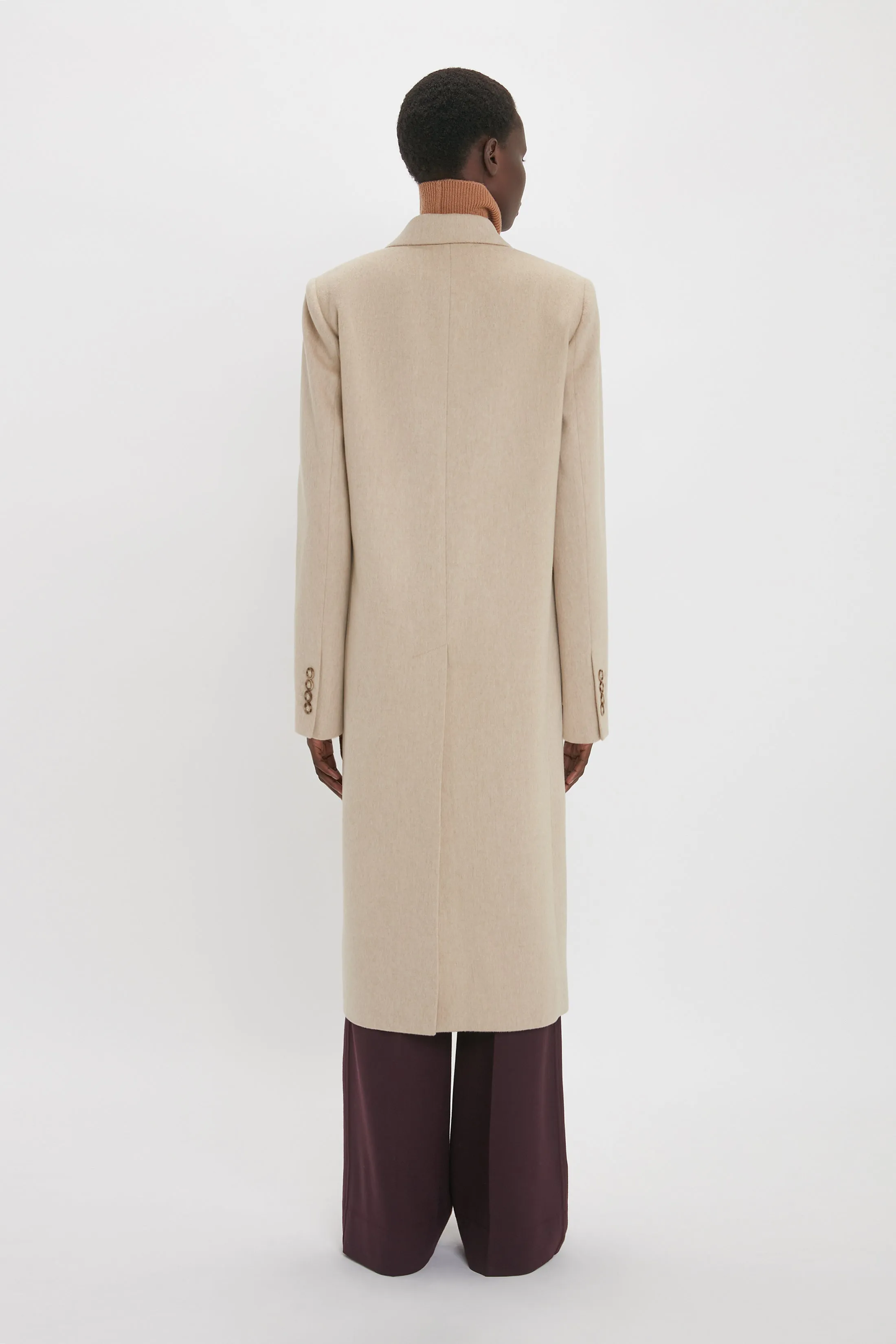 Tailored Slim Coat In Bone