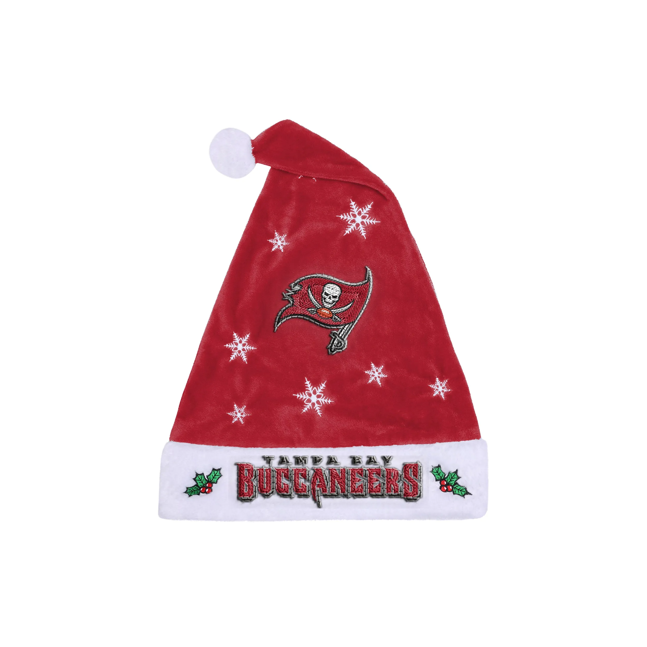 Tampa Bay Buccaneers Embroidered Santa Hat