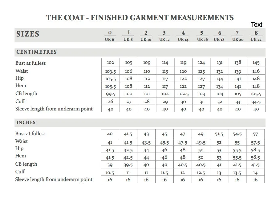 THE AVID SEAMSTRESS  The Coat Sewing Pattern