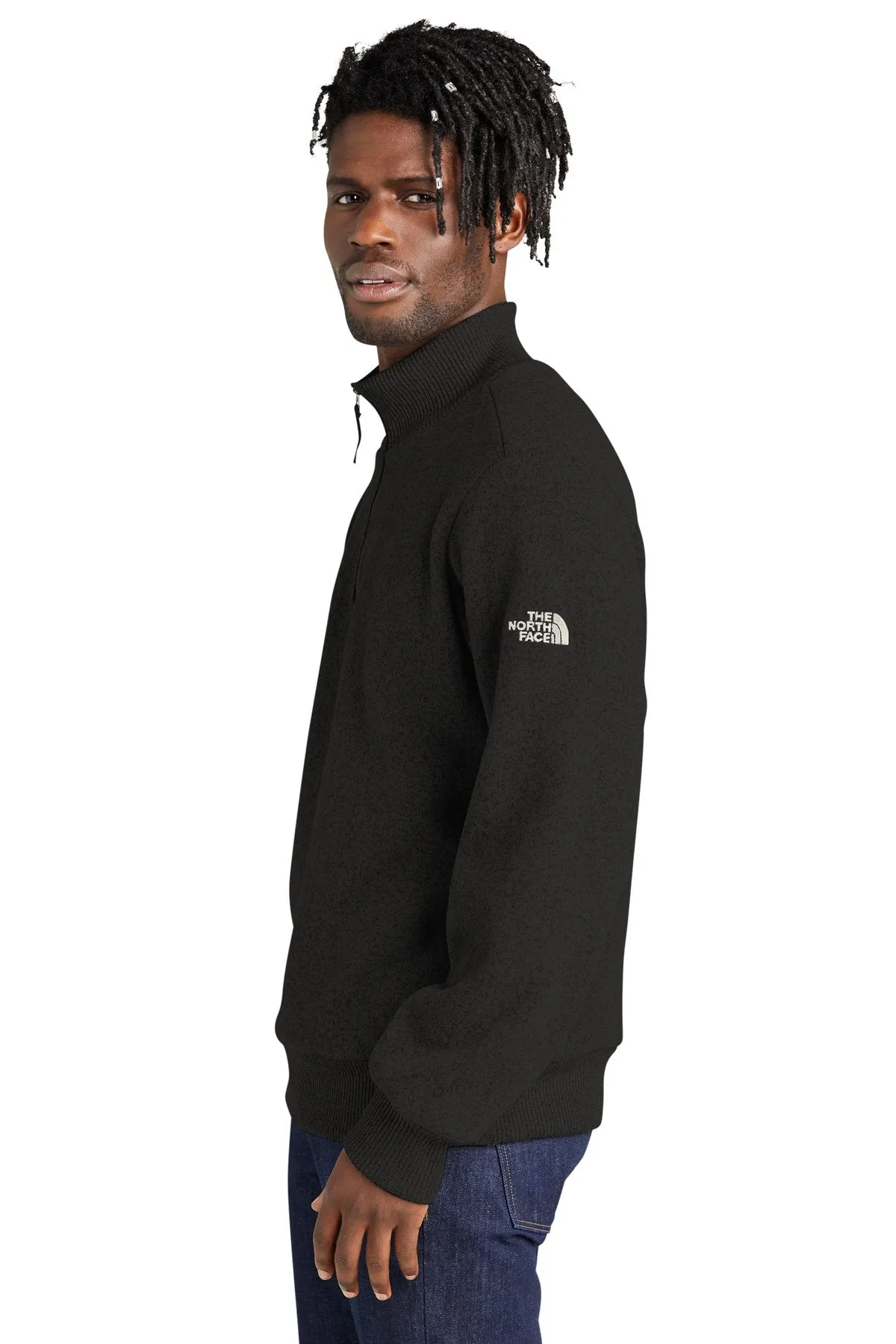 The North Face Pullover 1/2-Zip Sweater Fleece NF0A5ISE TNF Black Heather