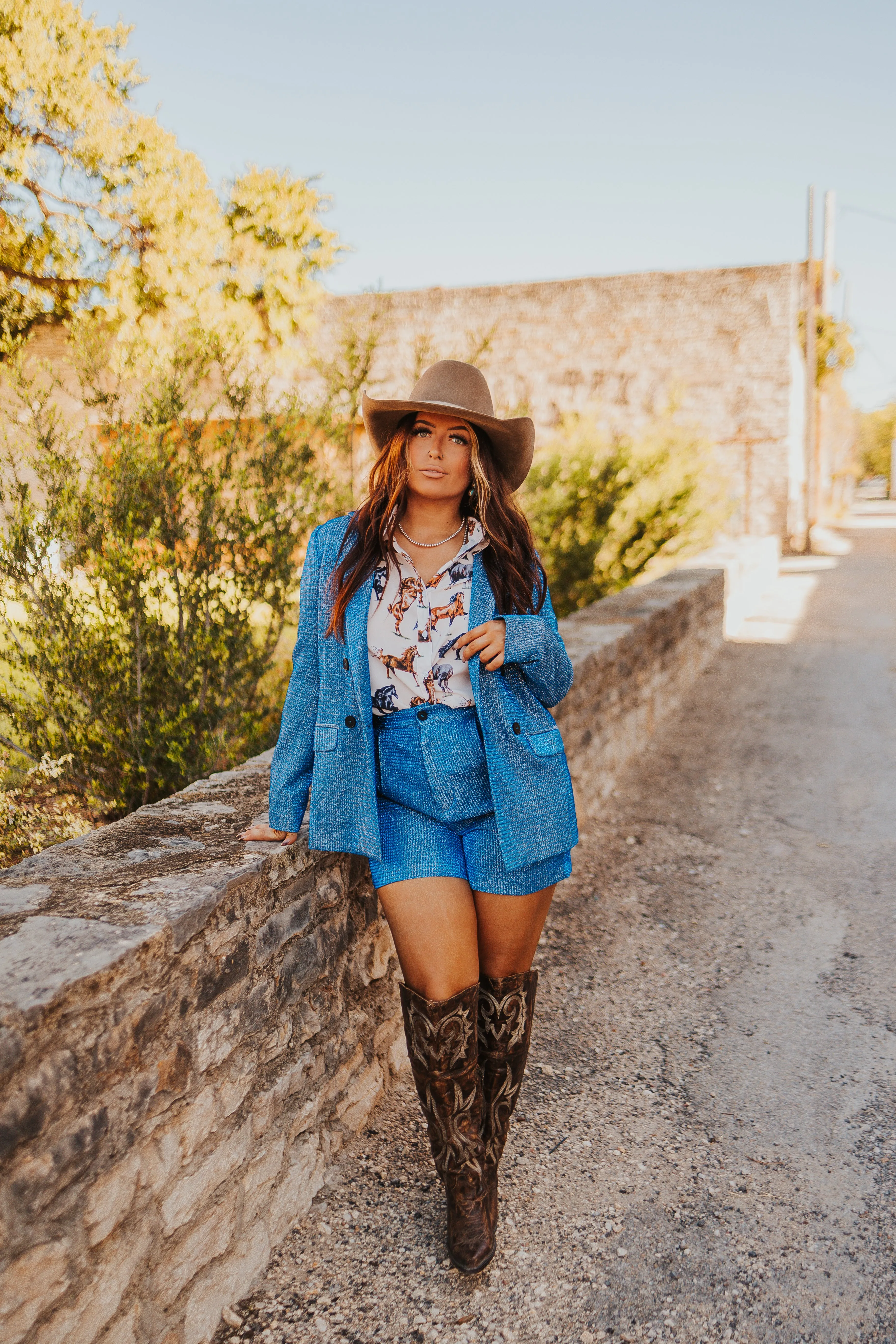 The Show Stopper Blazer in Blue