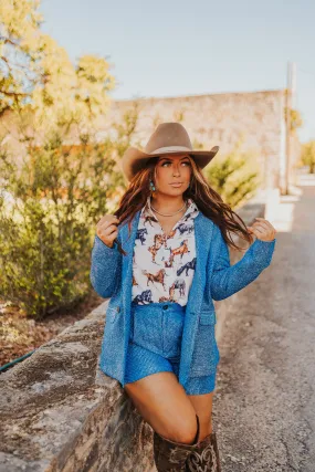 The Show Stopper Blazer in Blue