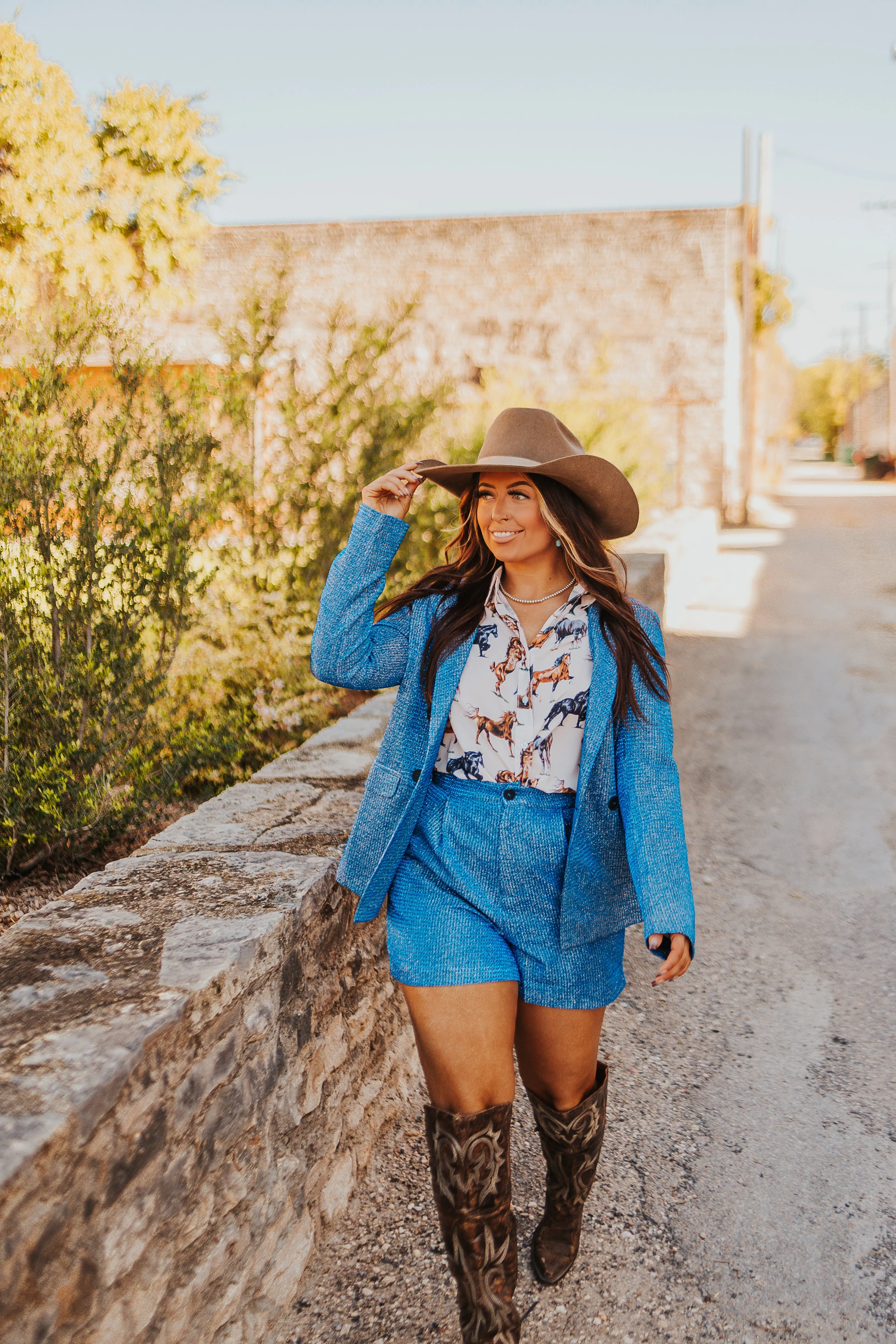 The Show Stopper Blazer in Blue