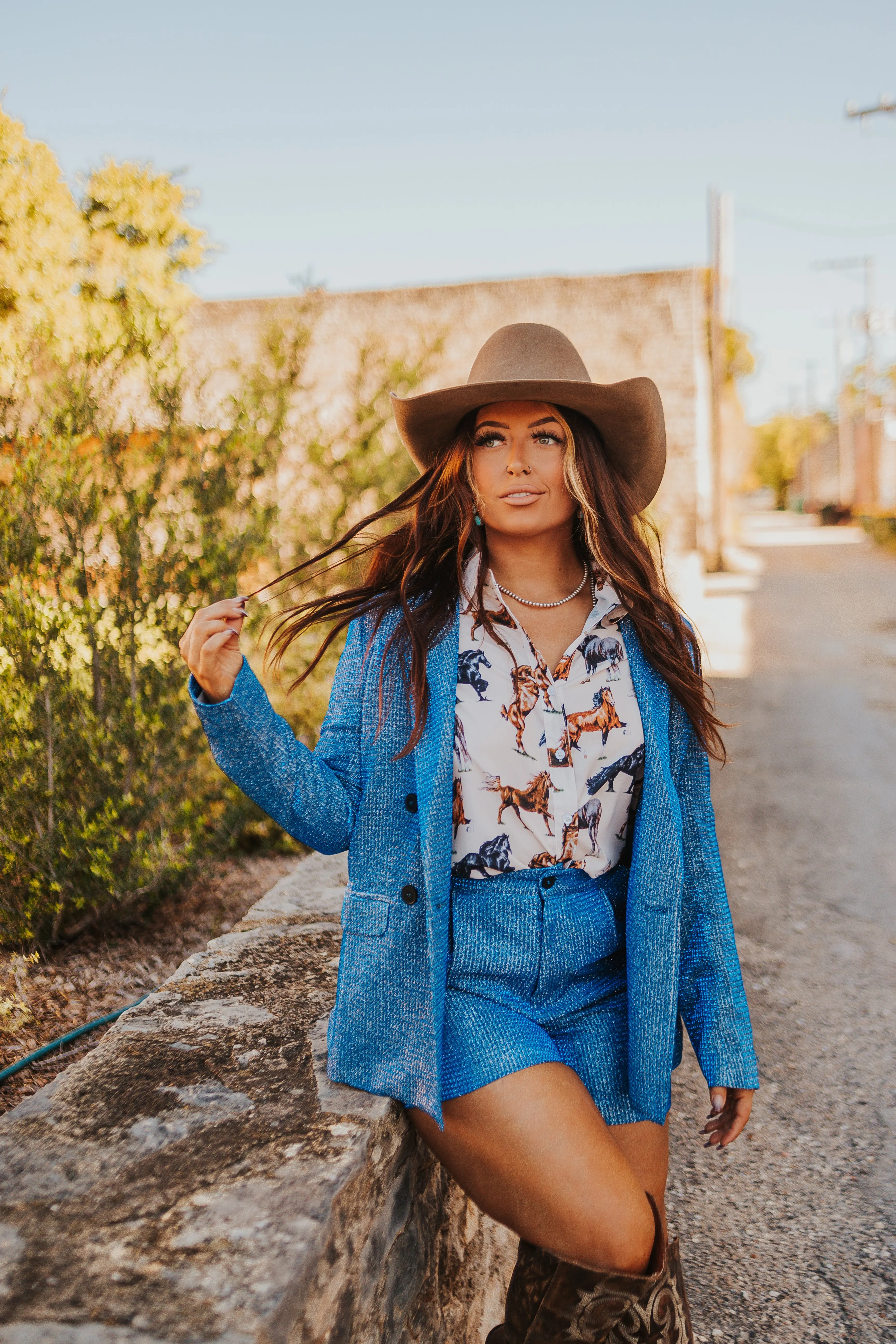 The Show Stopper Blazer in Blue