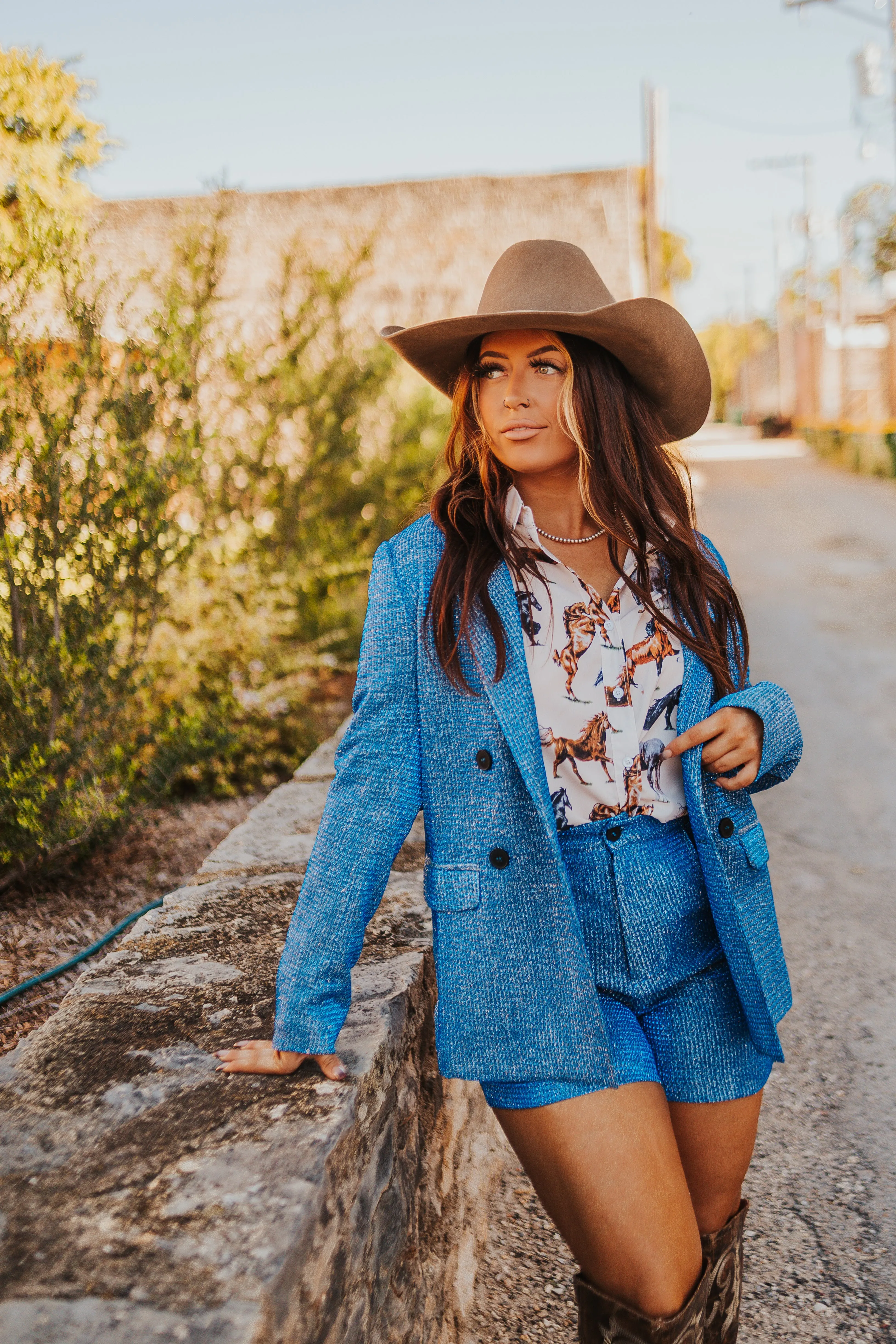 The Show Stopper Blazer in Blue