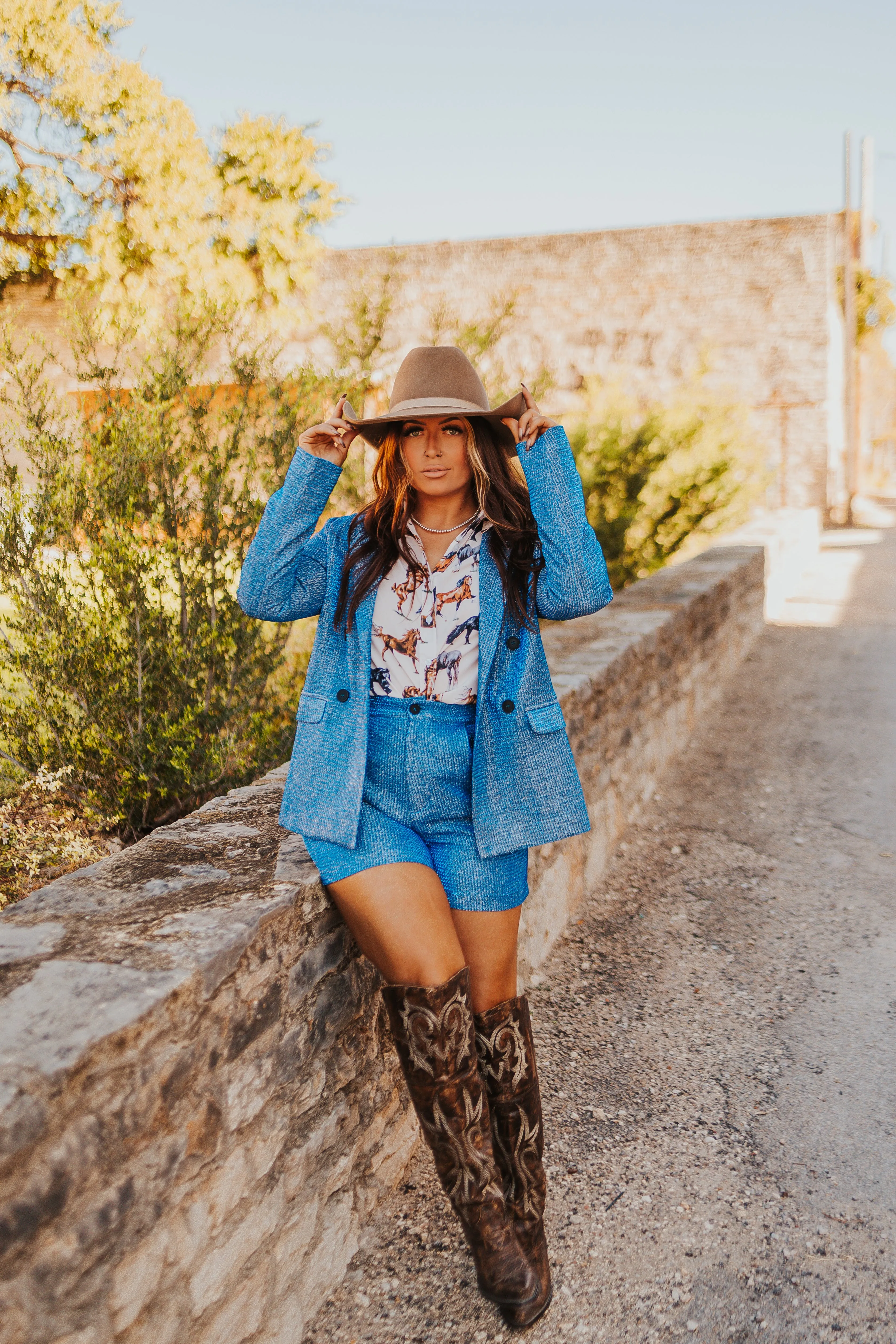 The Show Stopper Blazer in Blue