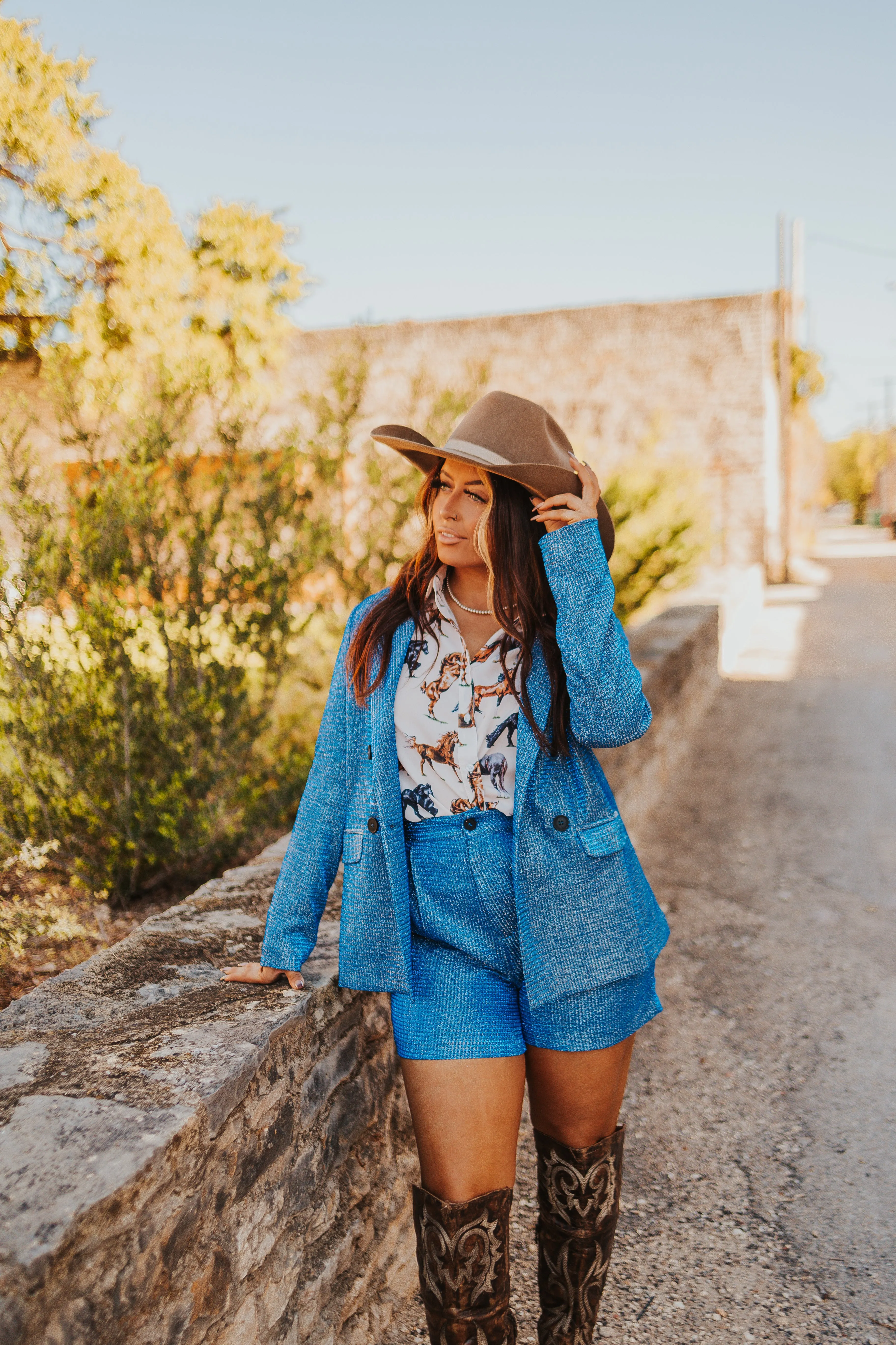 The Show Stopper Blazer in Blue