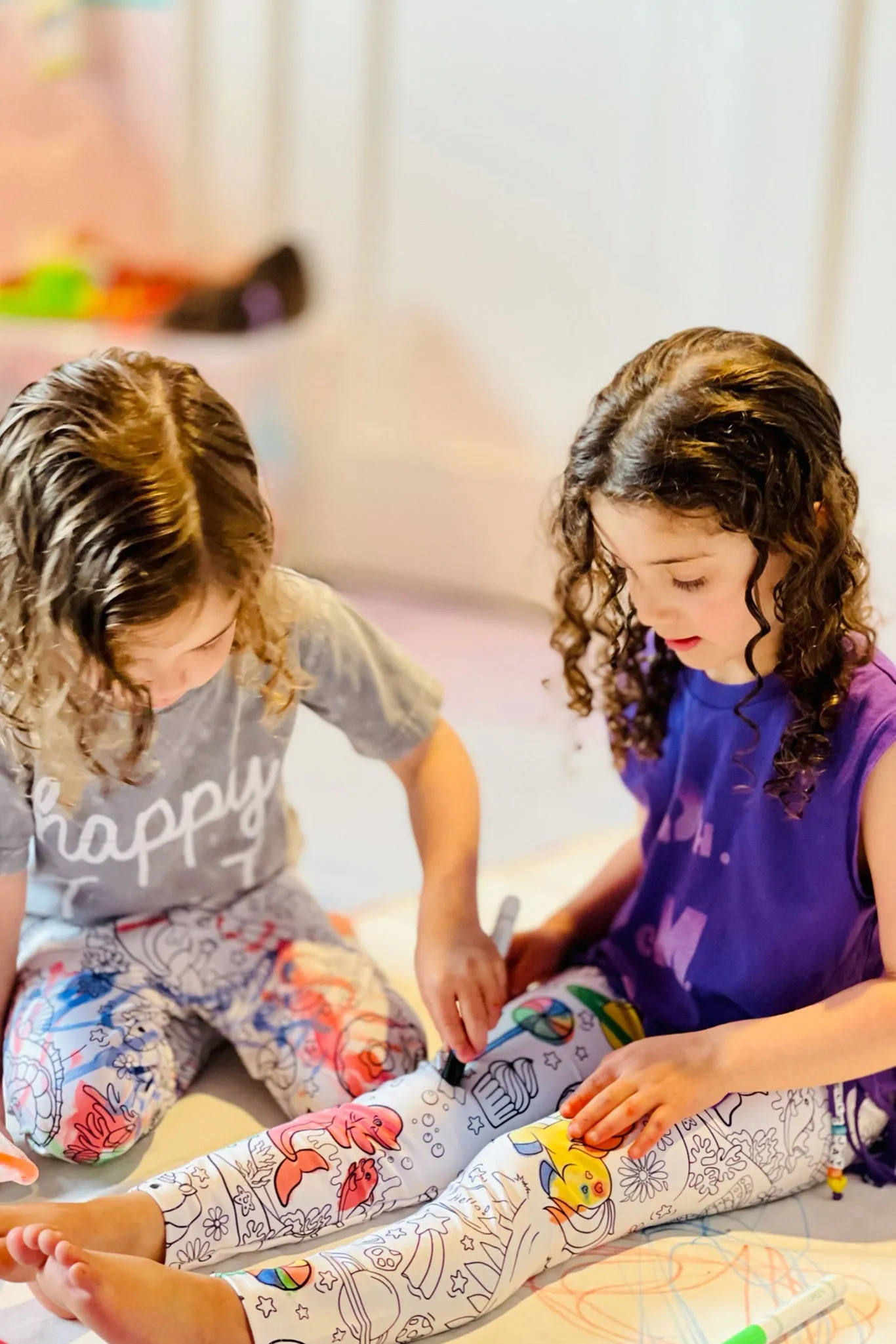 Toddler Leggings in Coloring Book