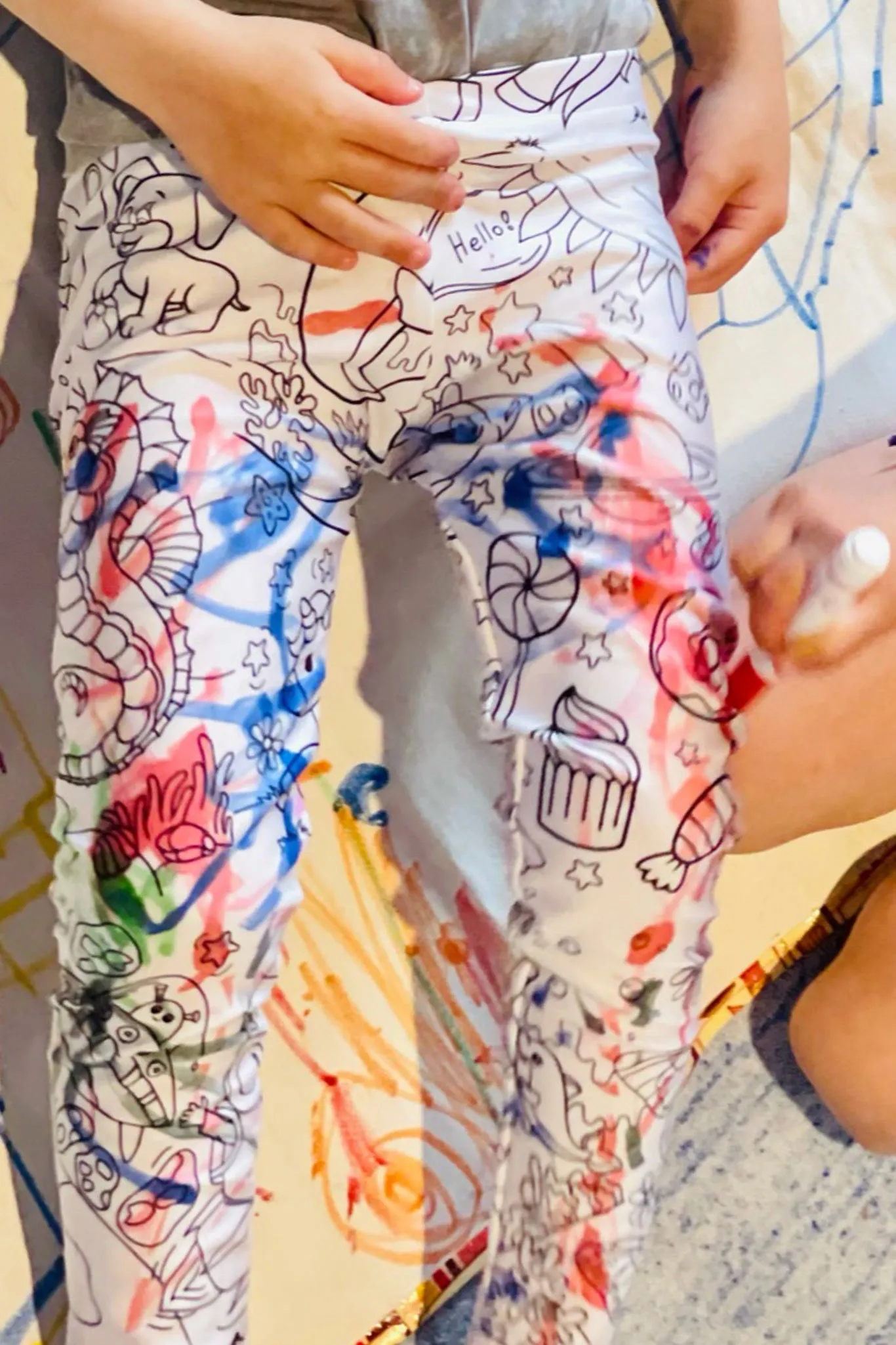 Toddler Leggings in Coloring Book