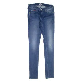 TOMMY HILFIGER Womens Jeans Blue Slim Skinny Stone Wash W28 L34