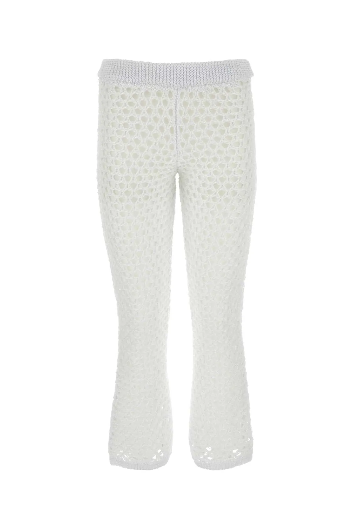 Valentino Garavani White Mesh Valentino Garavani Escape Pant