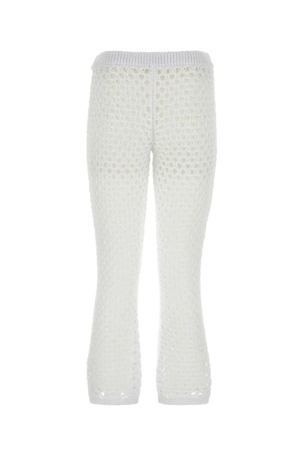 Valentino Garavani White Mesh Valentino Garavani Escape Pant