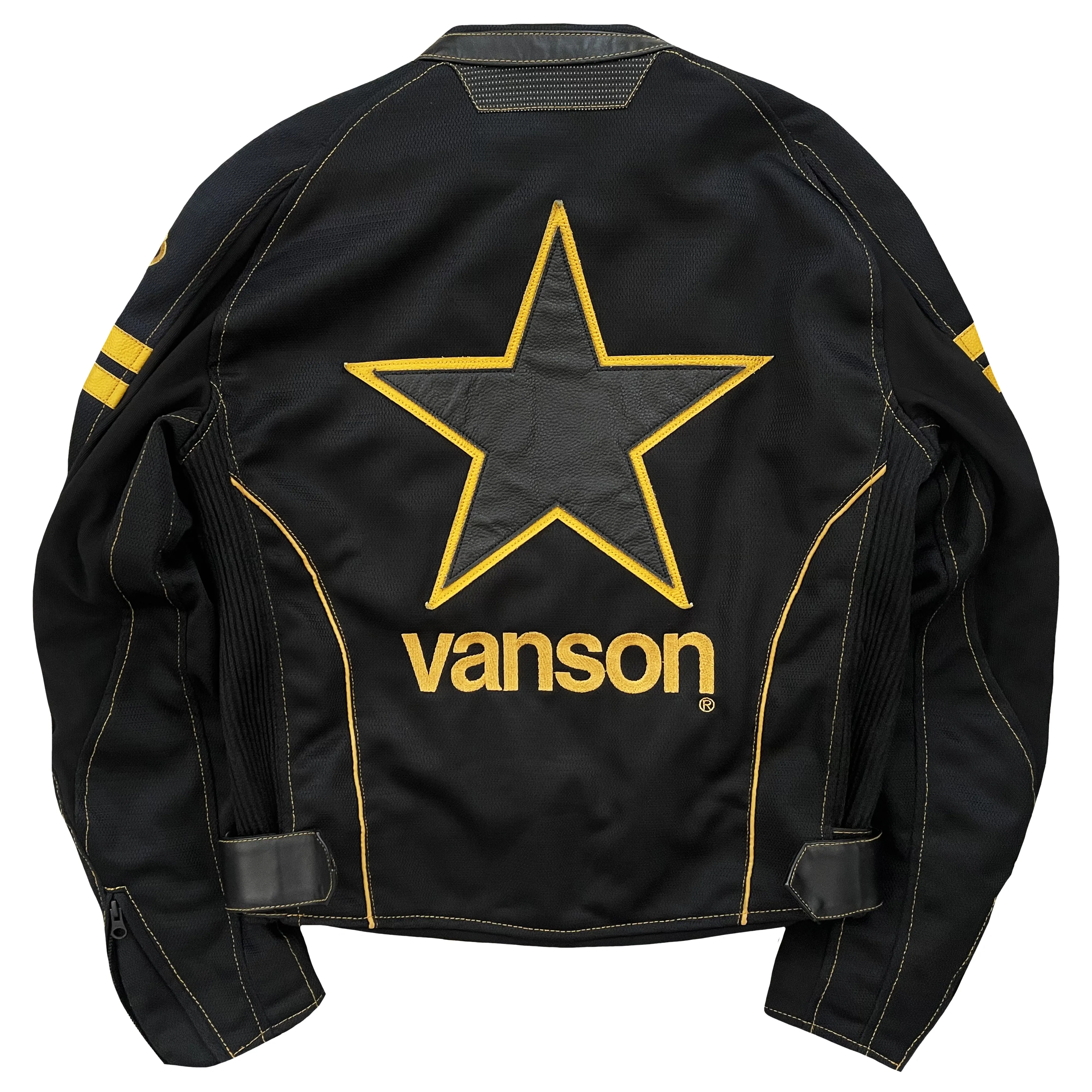 Vanson Leathers Motorcycle Mesh Racer Jacket - M