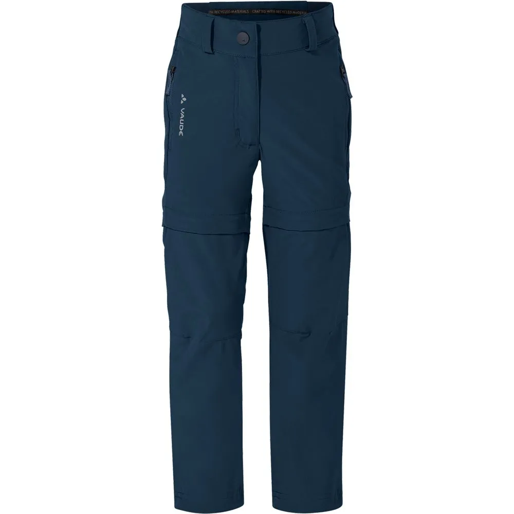 VAUDE - Zip-Off Slim Fit Pants Kids dark sea