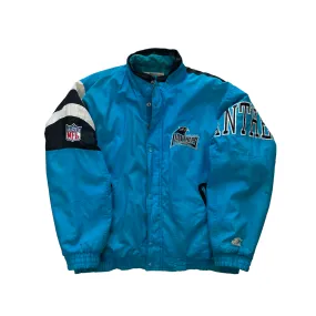 Vintage 90s Blue + Black Starter Panthers NFL Coat - Large