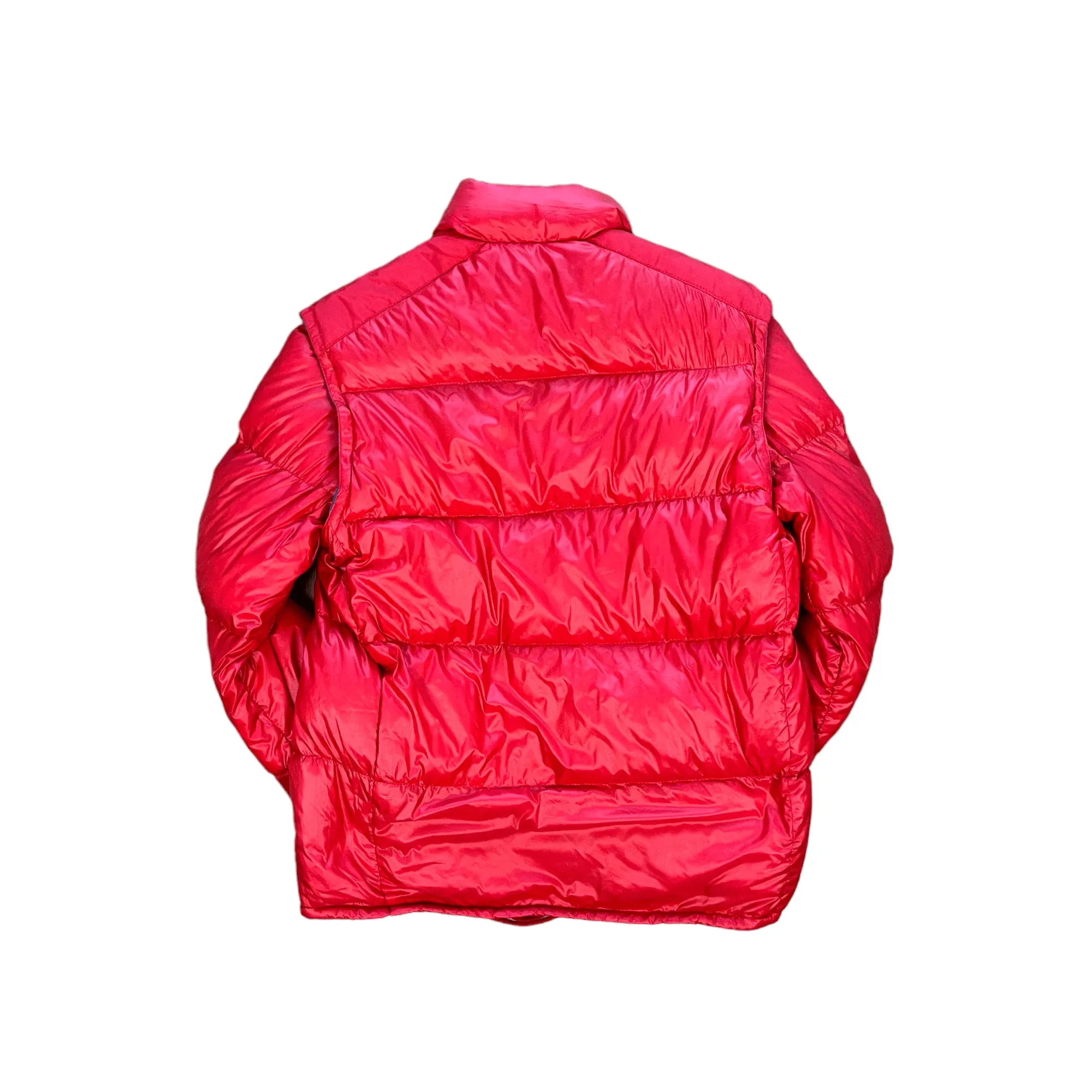 Vintage 90s Red Moncler Grenoble Puffer Coat - Small