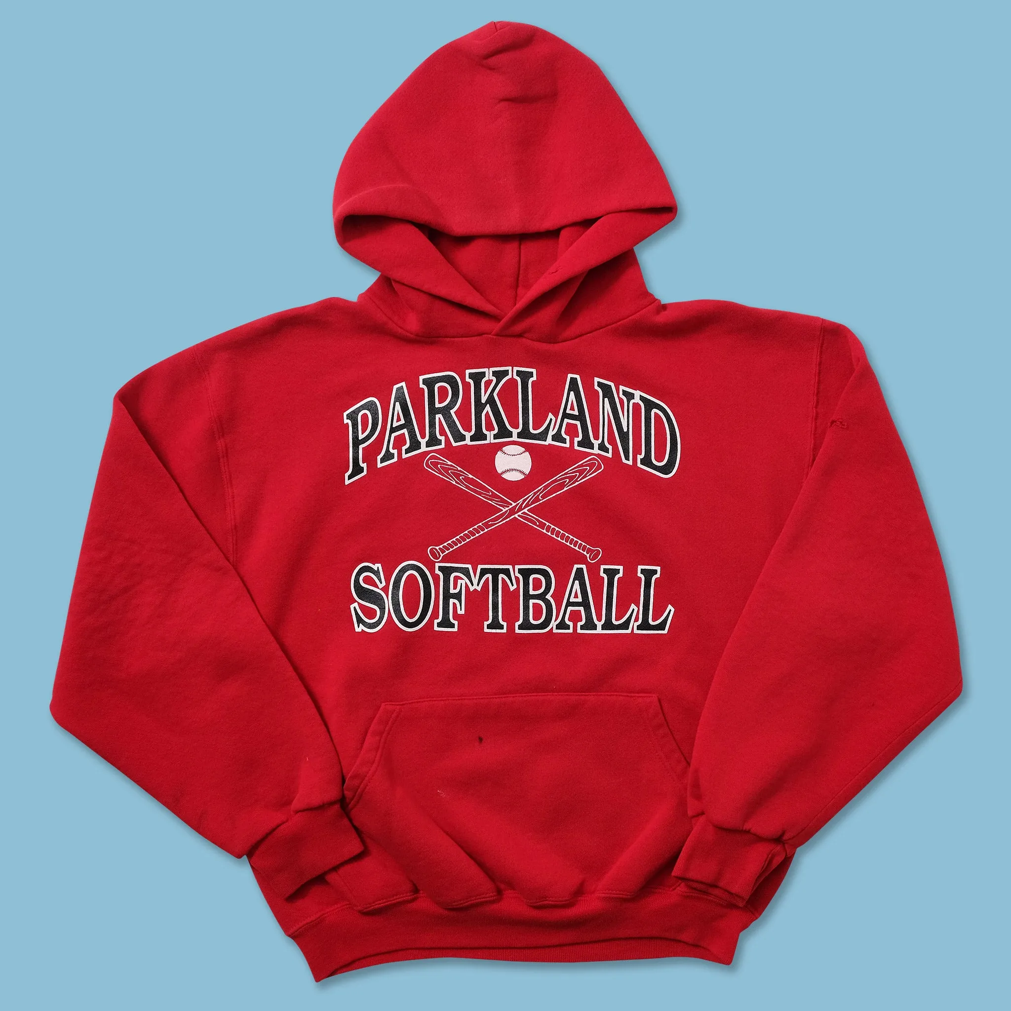 Vintage Russell Athletic Parkland Softball Hoody Small