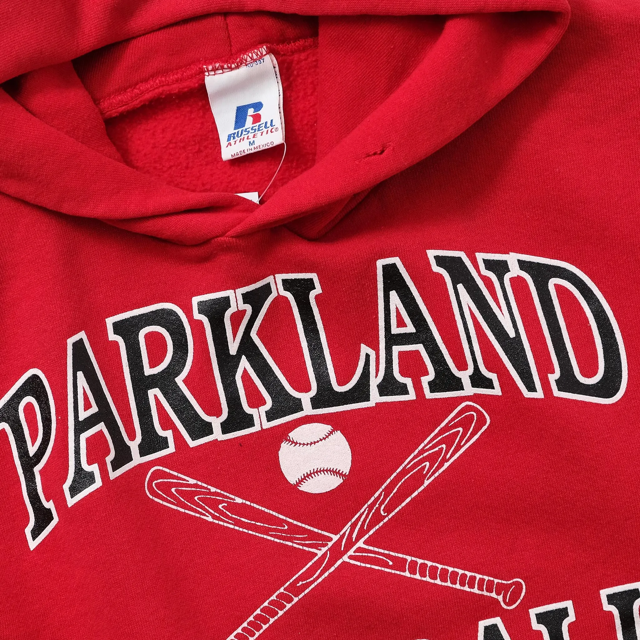 Vintage Russell Athletic Parkland Softball Hoody Small