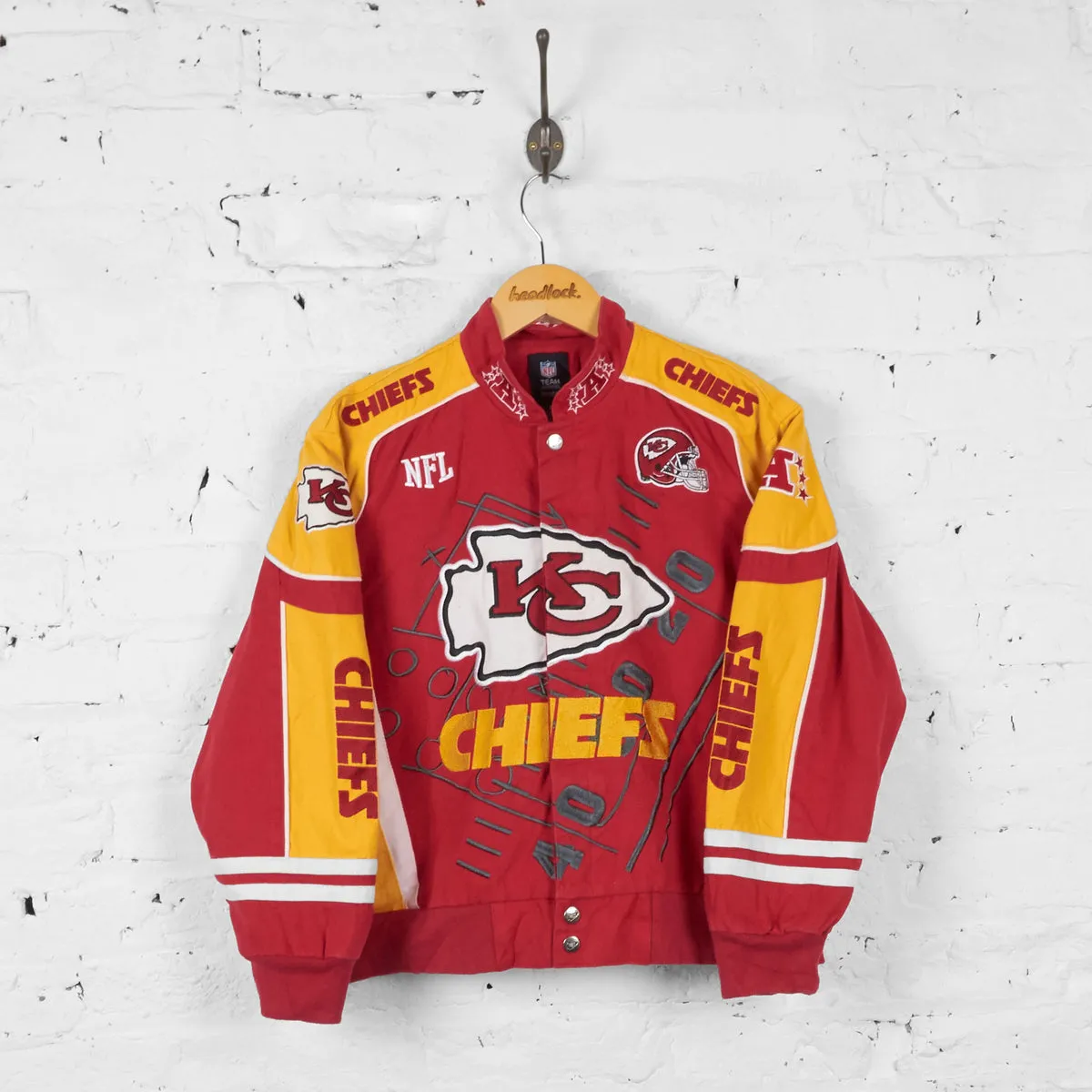 Vintage Youth Kansas City Chiefs NFL Jacket - Red - Youth XL