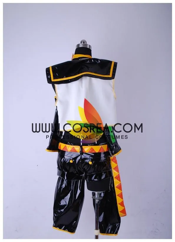 Vocaloid Rin PU Leather Cosplay Costume