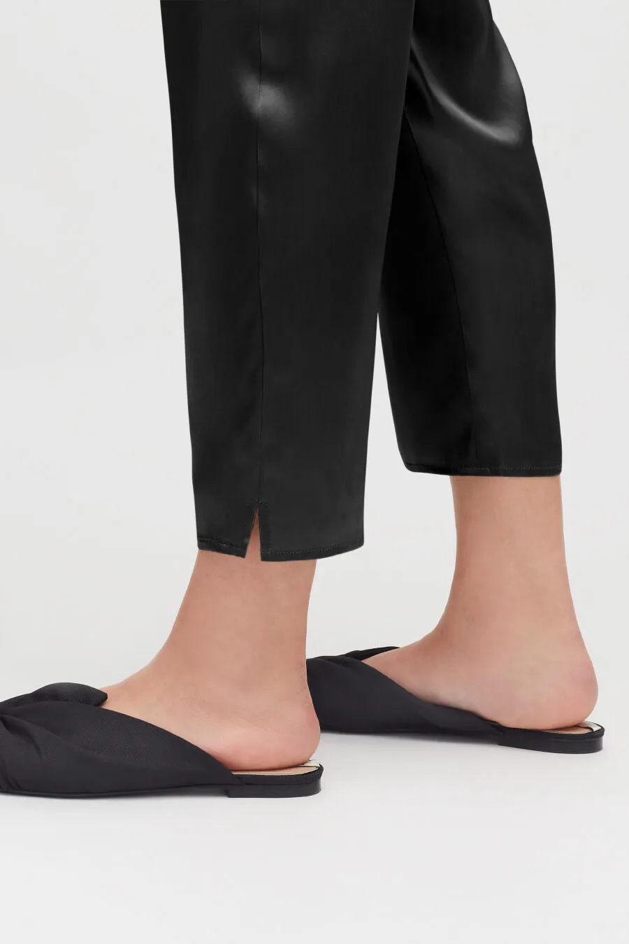 Washable Charmeuse Tapered Pant