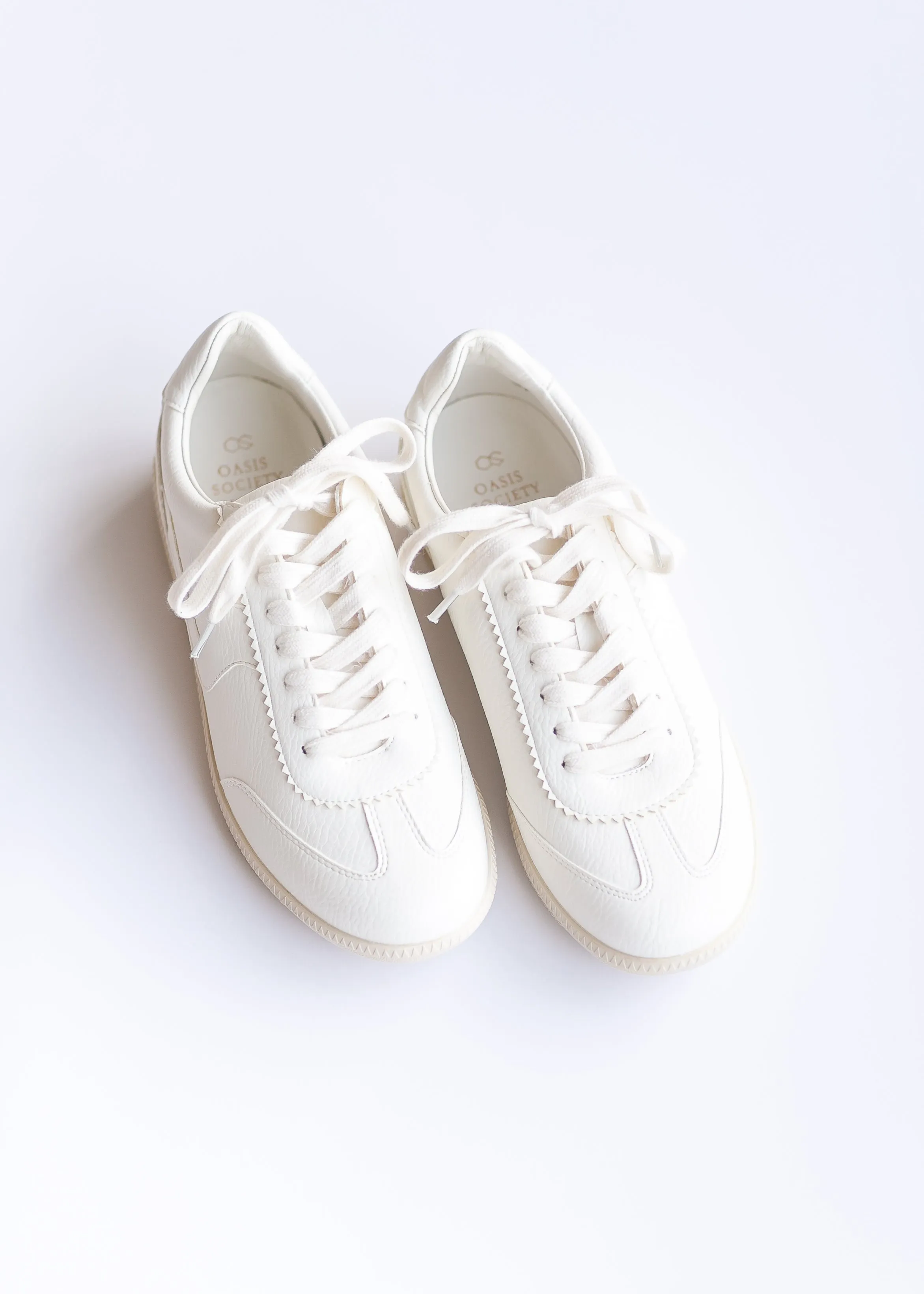 White Classic Low Top Sneakers