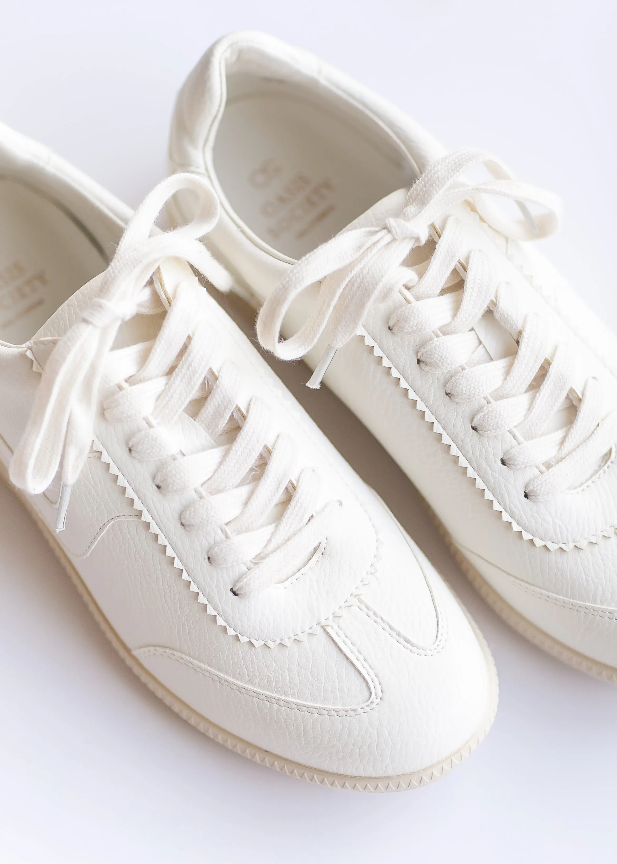 White Classic Low Top Sneakers