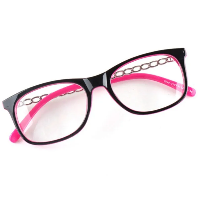 Women Nerd Myopia Eye Glasses Black Frame Clear Lens Eyewear Frames Eyeglasses New PY6 SM6