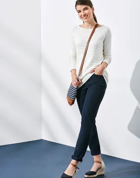 Women's Audrey Trouser in Dark Navy from Crew Clothing