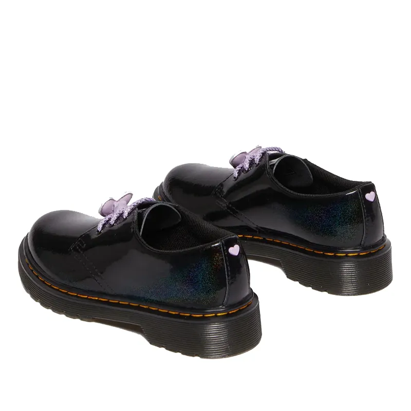 Women’s Leather Shoes for All Seasons, Black Low-Top 