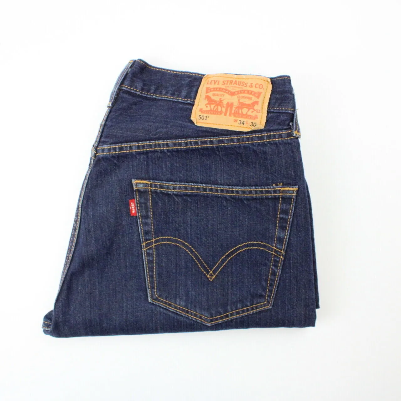 Womens LEVIS 501 Jeans Dark Blue |  W34 L26