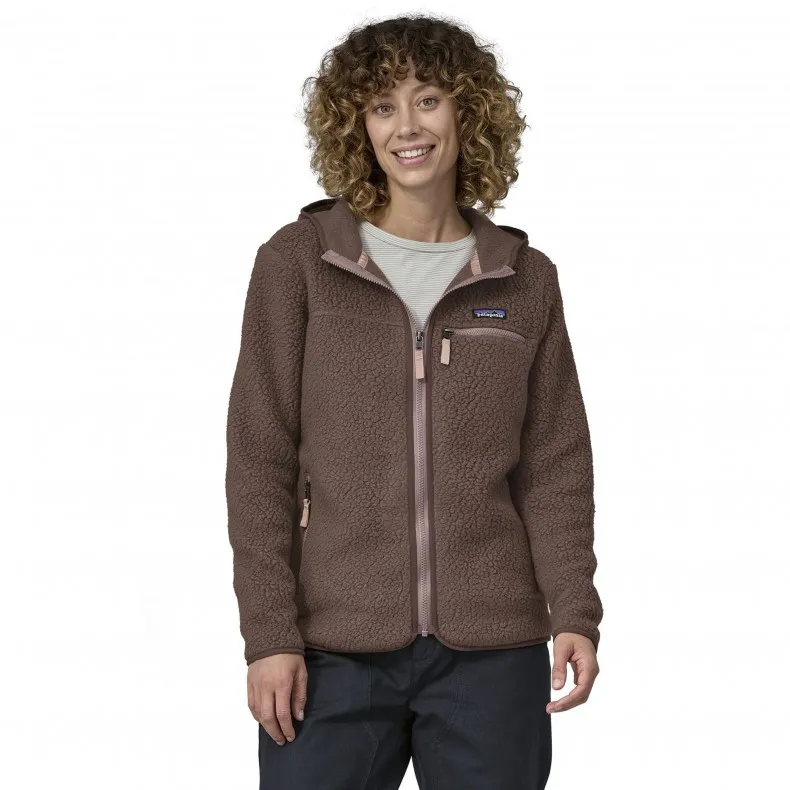 Women's Patagonia Retro Pile Fleece Hoody (Dusky Brown)