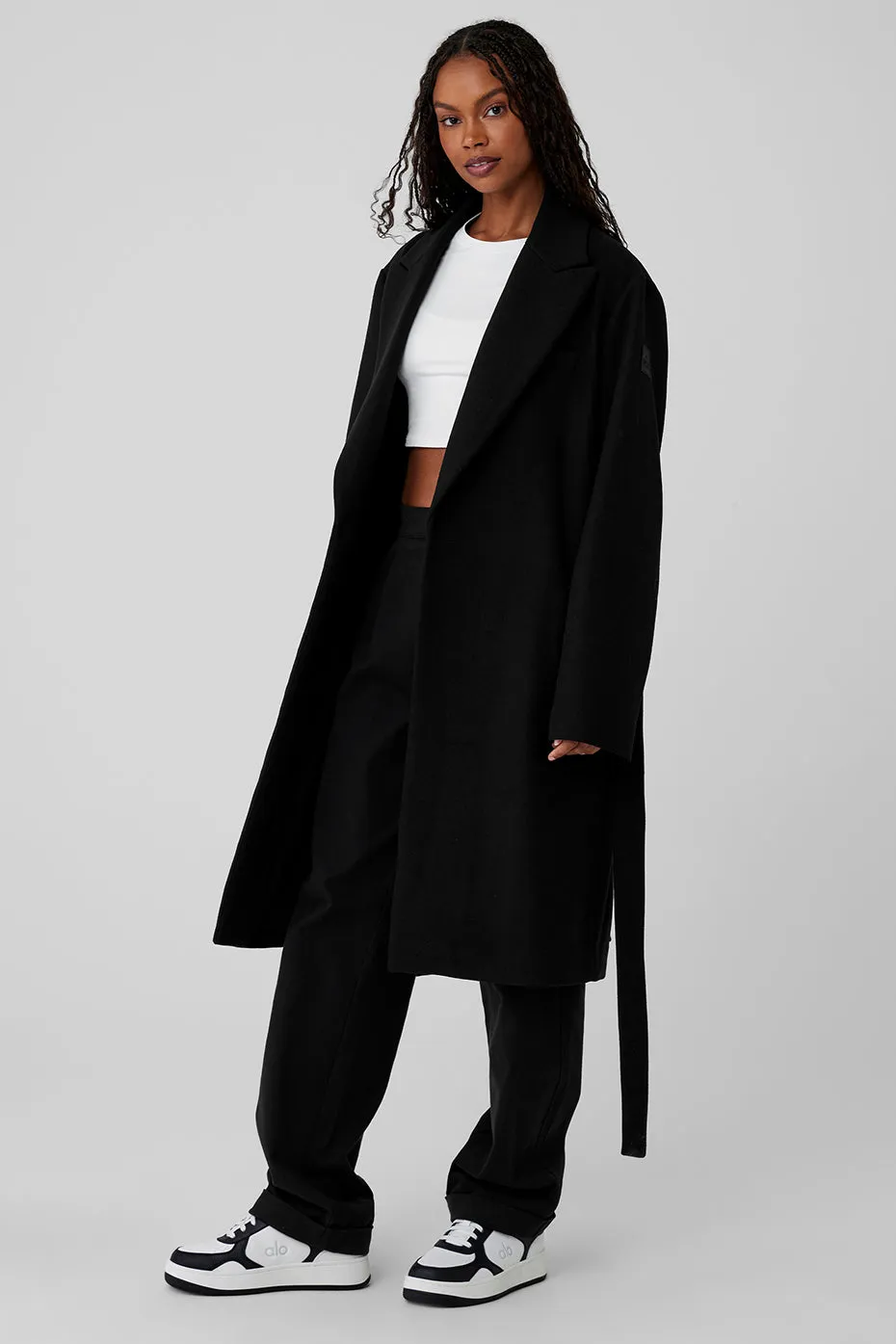 Wool Gameday Overcoat - Black