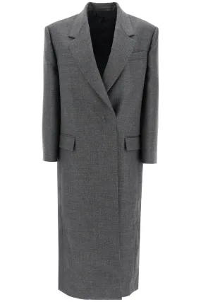 woolen overcoat in canvas fabric