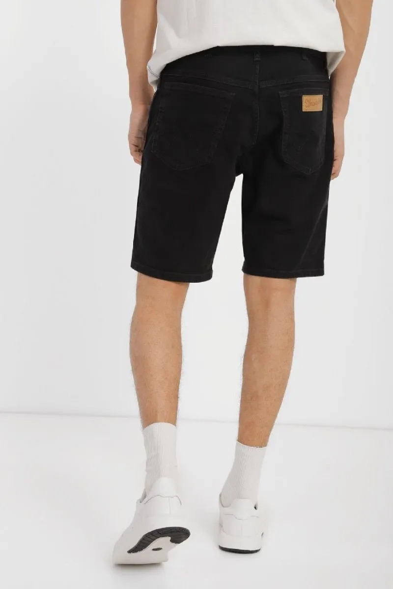 Wrangler Texas Denim Shorts Ebony Black