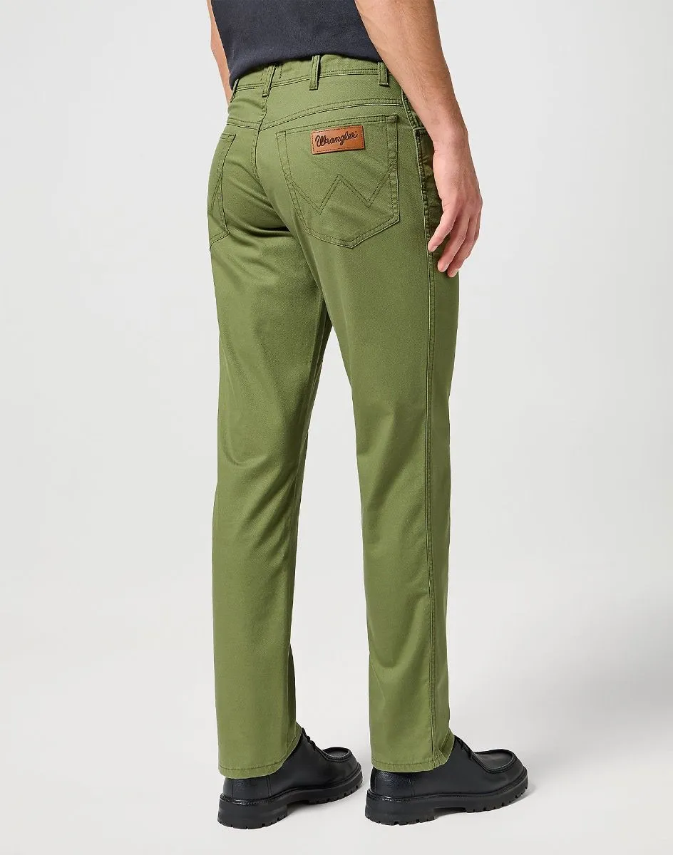 Wrangler Texas Stretch Soft Fabric Jeans Dusty Olive