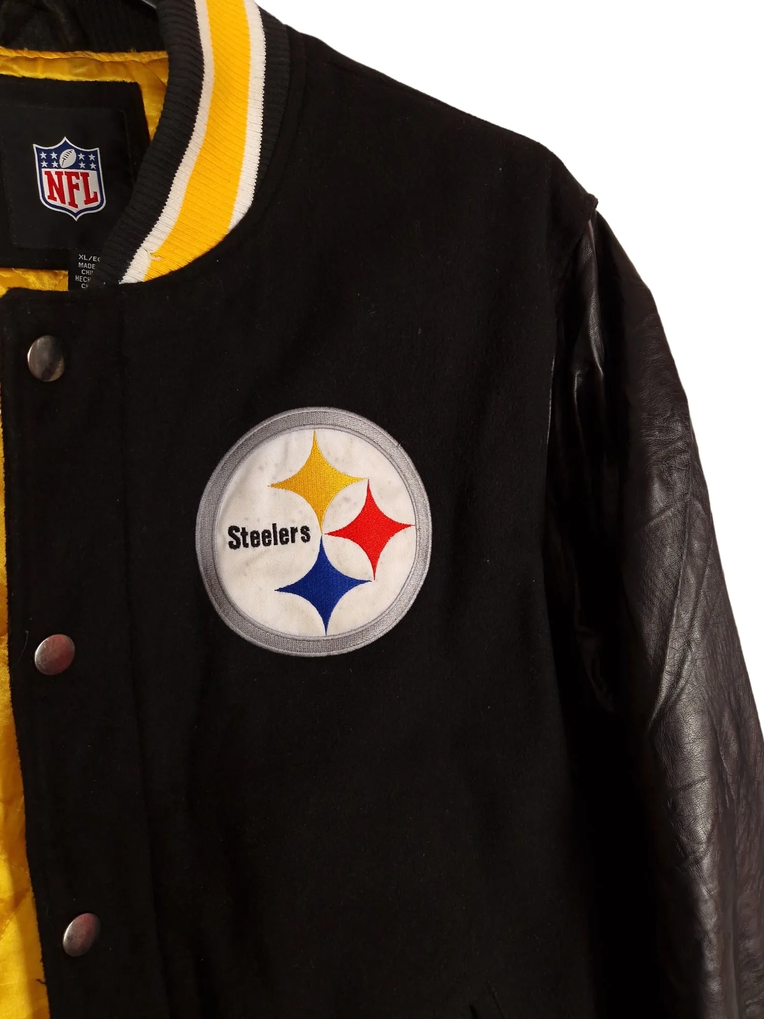 Y2K Men's NFL Pittsburgh Steelers Varsity Jacket - Size XL