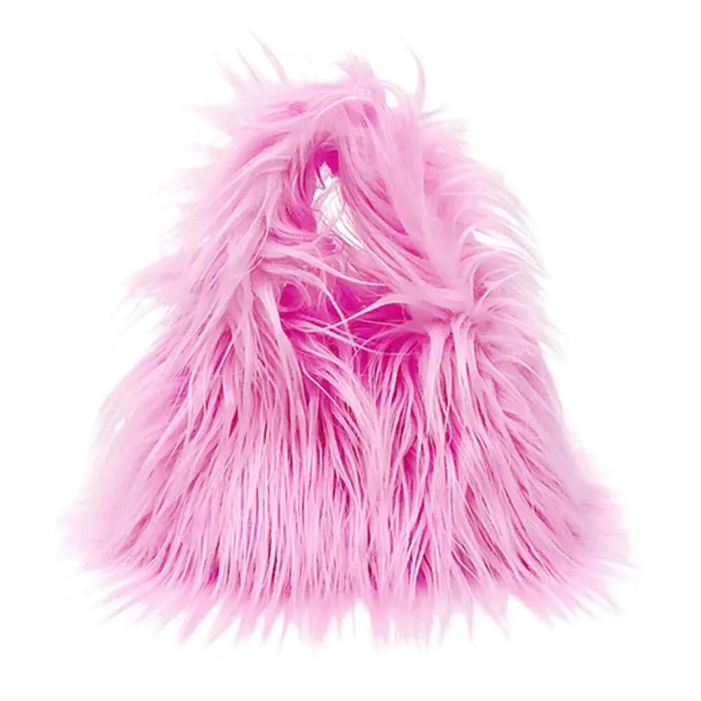 Y2K Style Fuzzy Mini Bag