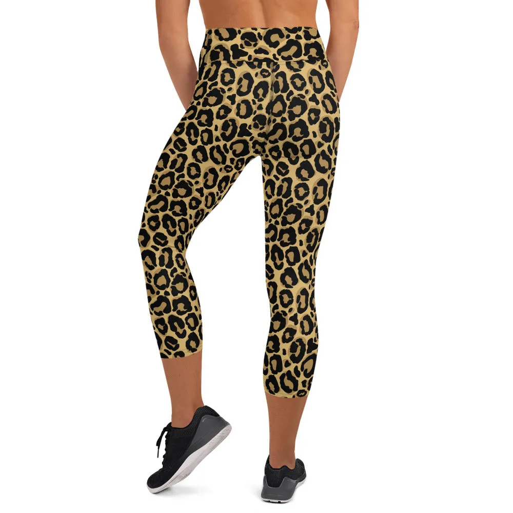 Yoga Capri Leggings Original Leopard