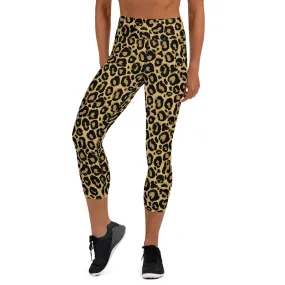 Yoga Capri Leggings Original Leopard